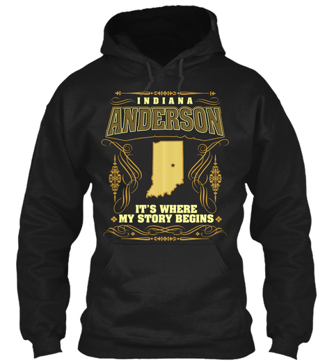 Indiana Anderson It's Where My Story Begins Black T-Shirt Front