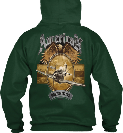American Air Forest Green Camiseta Back