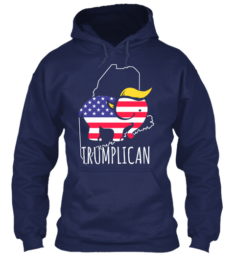 Trumplican Navy T-Shirt Front