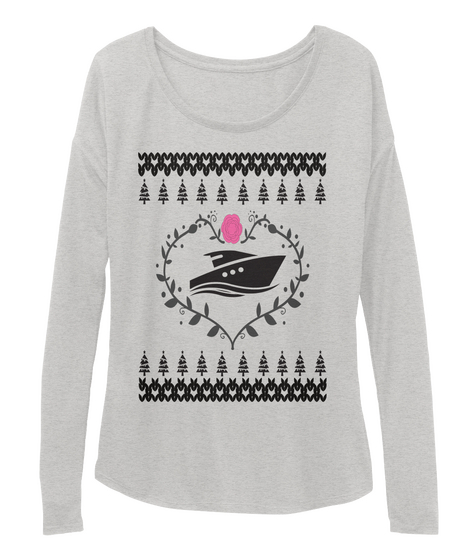 Boating Winter T Shirts 2016 Athletic Heather Maglietta Front
