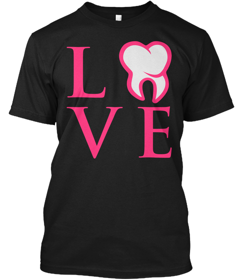Love Black T-Shirt Front