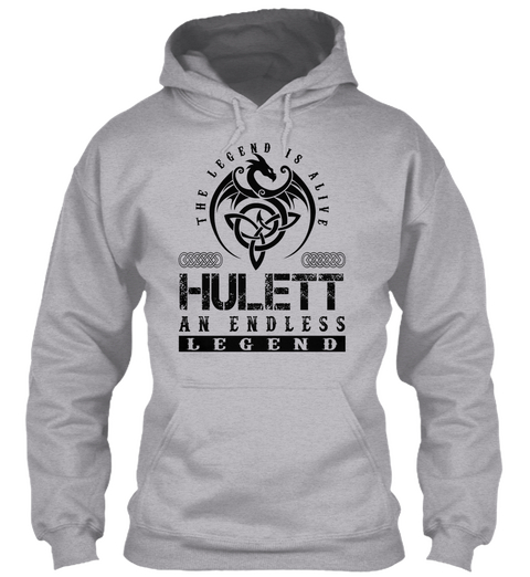 Hulett   Legends Alive Sport Grey T-Shirt Front