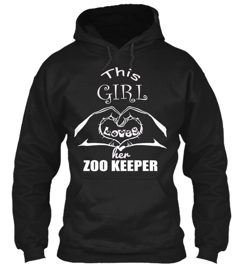 Ltd Girl Loves Zoo Keeper Black Camiseta Front