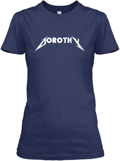 Dorothy   Metallican Shirt Navy Kaos Front