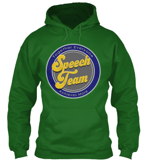 Speech Team   School Shirt Pathologist Irish Green T-Shirt Front