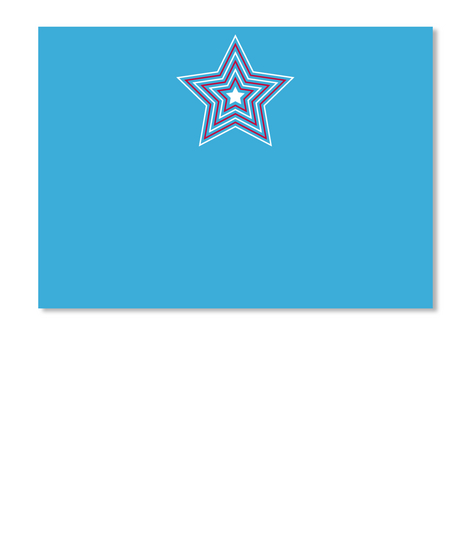 Hypnotizing Star Logo: Top Quality Tee Lt Blue Maglietta Front