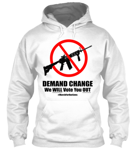 Demand Change   Limited Edition White T-Shirt Front