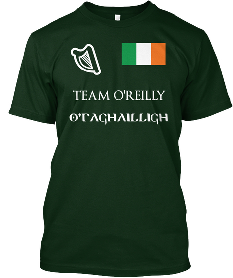 Team O'reilly O'raghailligh Forest Green Camiseta Front