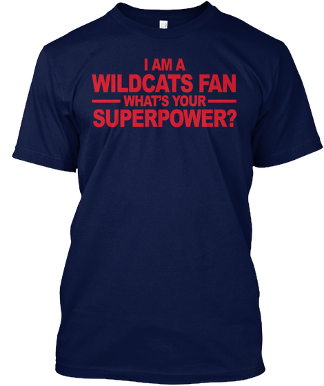 Superpower A Navy T-Shirt Front