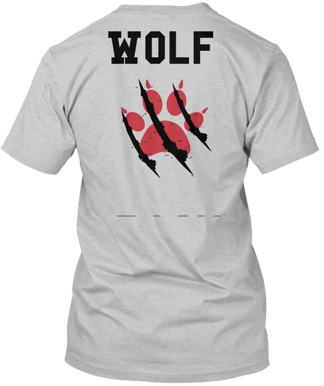 Wolf Light Steel Camiseta Back