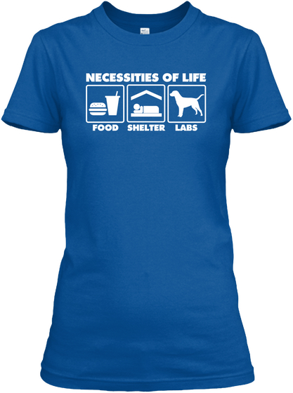 Women's Labrador T Shirts | Tees Royal T-Shirt Front
