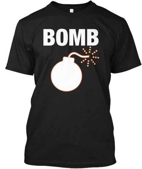 Bomb Black áo T-Shirt Front