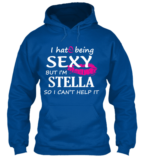 Tshirt Of Stella, Sexy Stella Royal Camiseta Front