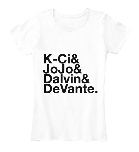 Jodeci   K Ci Jo Jo Dalvin Devante Tee Arctic White T-Shirt Front