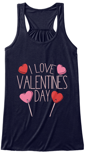 I Love Valentines Day Midnight T-Shirt Front