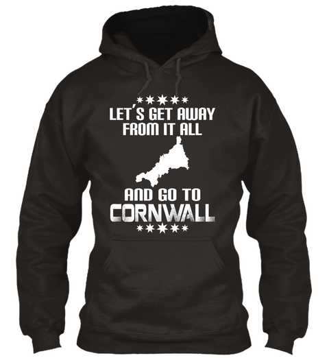 Let's Get Away From It All And Go To Cornwall Jet Black Kaos Front