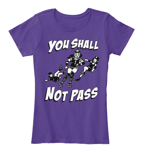 You Shall Not Pass Purple áo T-Shirt Front