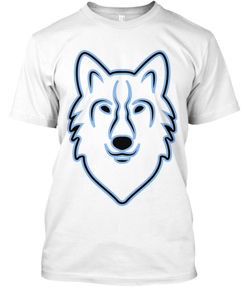 Wolf White T-Shirt Front