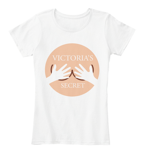 Vicroria's Secret White T-Shirt Front
