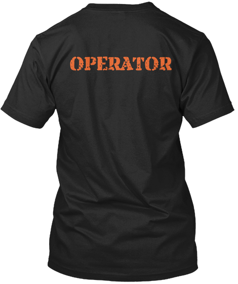 Operator Black Camiseta Back