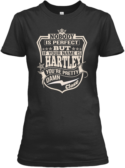 Nobody Perfect Hartley Thing Shirts Black T-Shirt Front