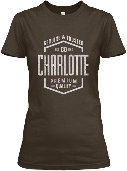 Charlotte Dark Chocolate Camiseta Front