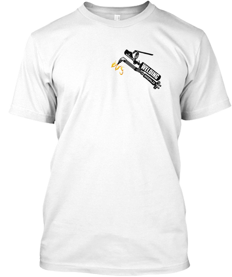 Welding World White Camiseta Front