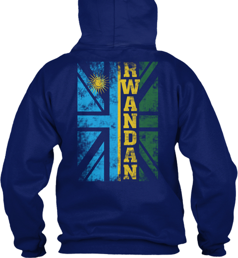 Rwandan Oxford Navy T-Shirt Back