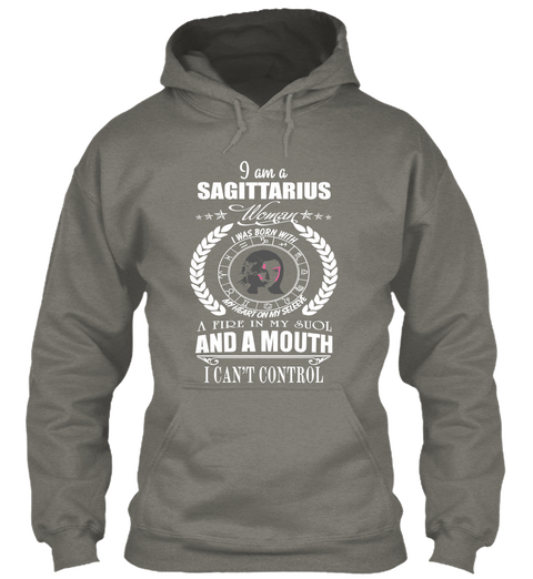 I Am A Sagittarius Charcoal T-Shirt Front