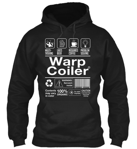 Warp Coiler Black T-Shirt Front