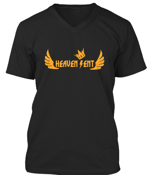 Heaven Sent Black Camiseta Front