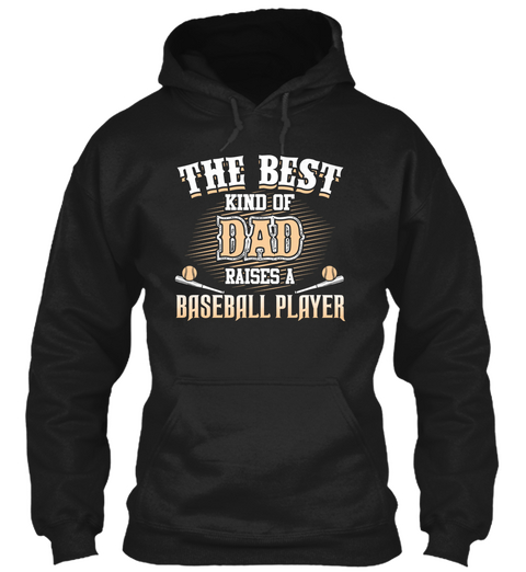 The Best Kind Of Dad Raises A Baseball Player Black Camiseta Front