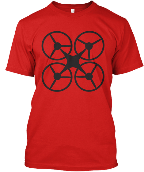 Drone Red T-Shirt Front