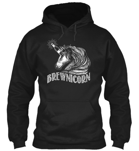 Brewnicorn Black Maglietta Front