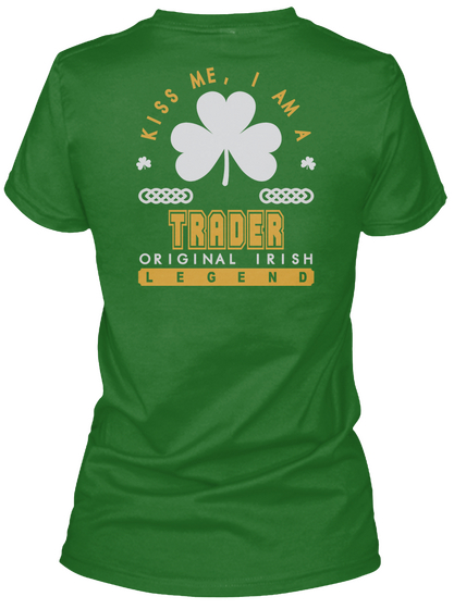 Trader Original Irish Job T Shirts Irish Green T-Shirt Back