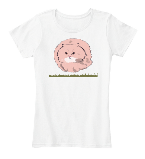 Hover Cat! Original Lo Lcat Art T Shirts White Camiseta Front