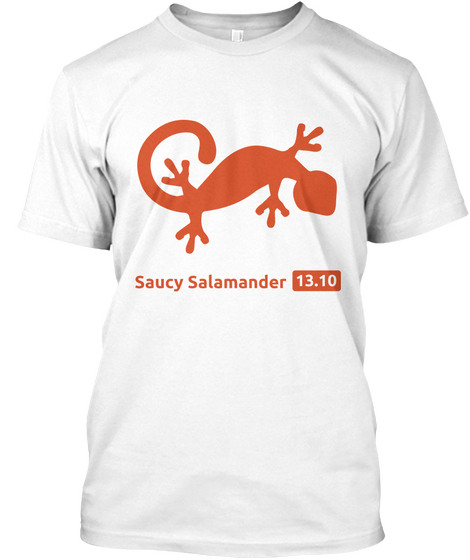 Saucy Salamander 13.10 White Maglietta Front