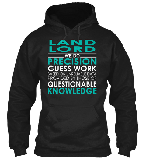 Land Lord   Precision Black T-Shirt Front