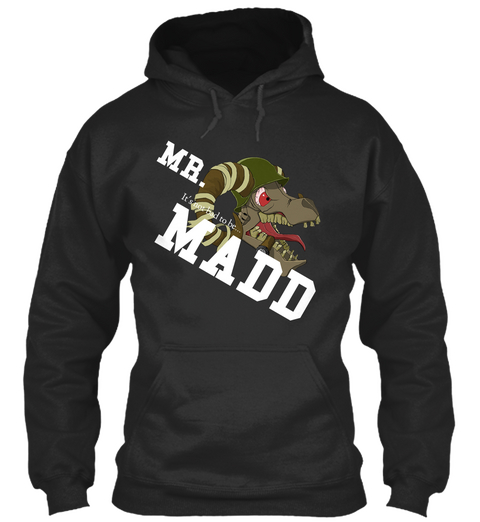 Mr. Madd Jet Black T-Shirt Front