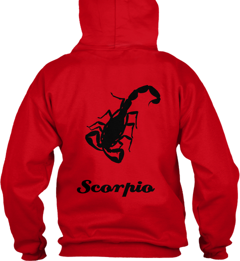 Scorpio Red Maglietta Back