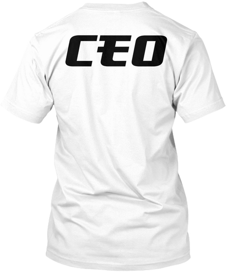 Ceo White T-Shirt Back