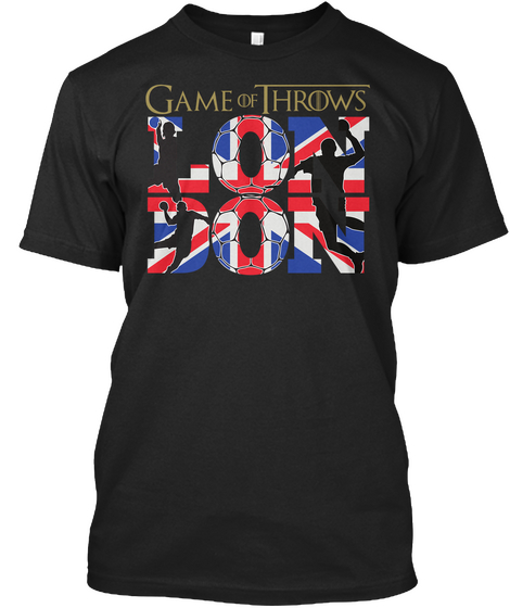 Game Of Throws London Black T-Shirt Front