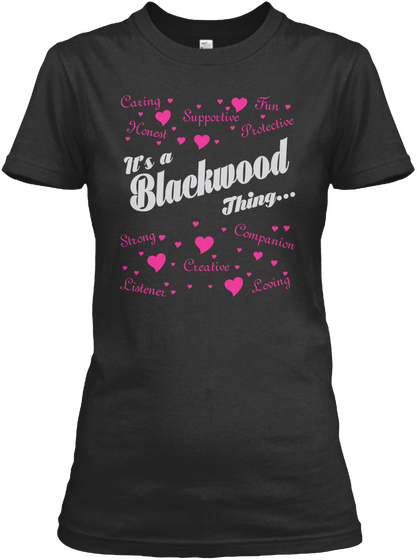 Blackwood Thing Full Heart T Shirts Black Kaos Front