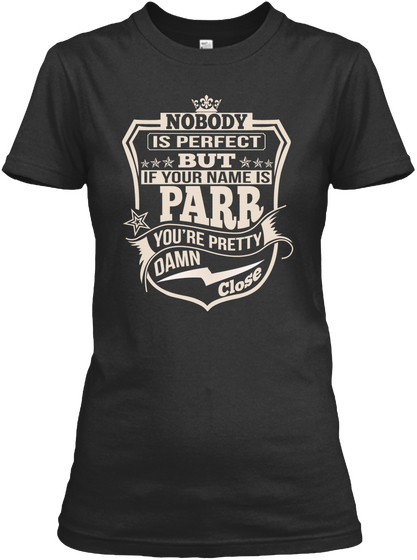 Nobody Perfect Parr Thing Shirts Black Camiseta Front