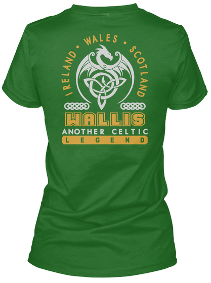 Wallis Another Celtic Thing Shirts Irish Green T-Shirt Back