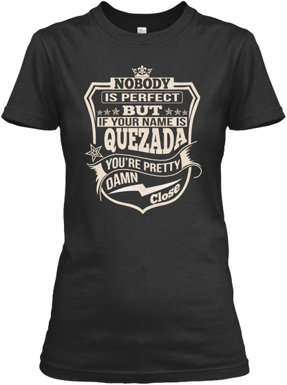 Nobody Perfect Quezada Thing Shirts Black áo T-Shirt Front