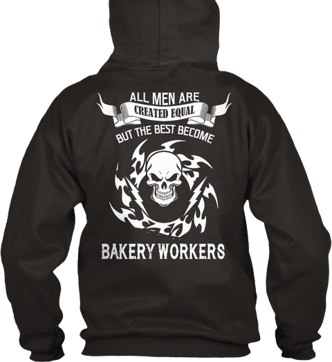 Bakery Workers Jet Black Kaos Back