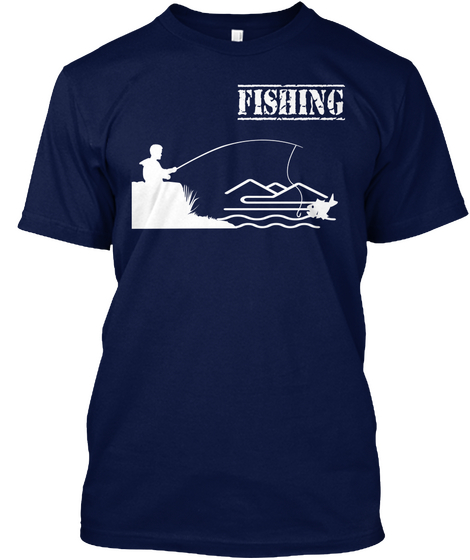 Fishing Navy Kaos Front