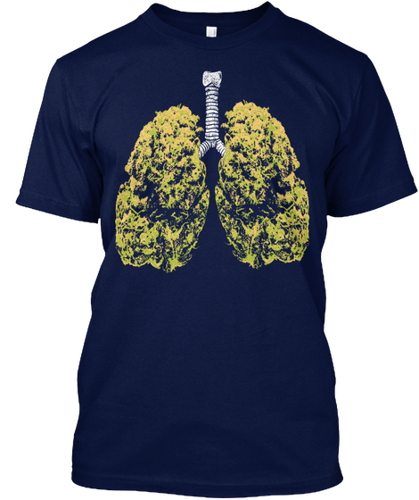 Lungs  Navy Kaos Front