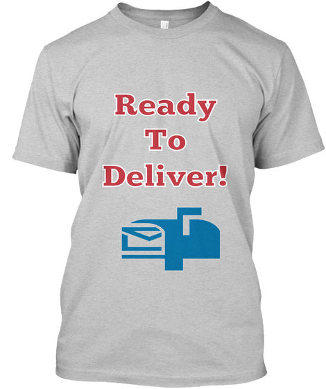 Ready To Deliver! Light Steel T-Shirt Front